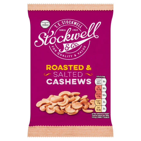 Stockwell & Co Roasted & Salted Cashews 125 g