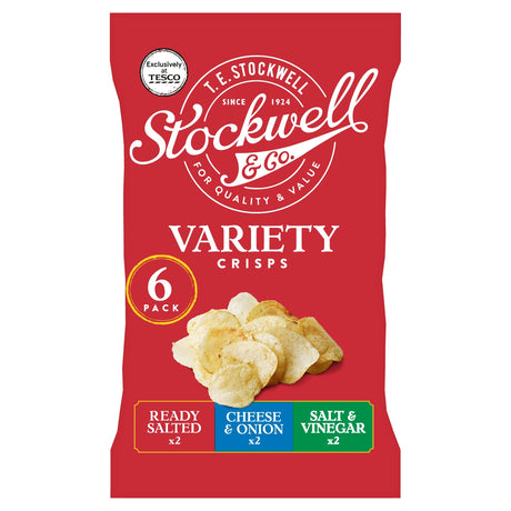 Stockwell & Co Variety Pack Crisps 6 x 25 g