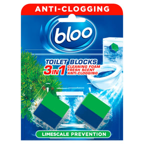 Bloo 2 in 1 In Cistern Limescale Prevention Toilet Blocks 2 x 50 g 100 g