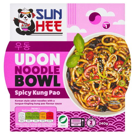 Sun Hee Spicy Kung Pao Udon Noodle Bowl 240 g
