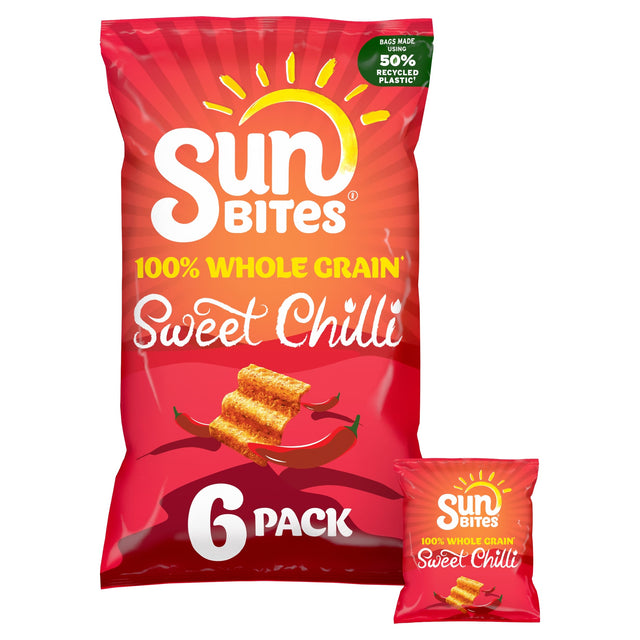 Sunbites Sun Ripened Sweet Chilli Multi-Pack Crisps 6 x 25 g