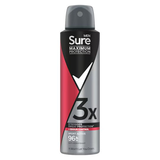 Sure Men Maximum Protection 96 Hour Sport Active Anti-Perspirant Deodorant 150 ml