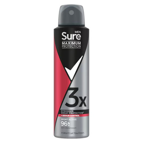 Sure Men Maximum Protection 96 Hour Sport Active Anti-Perspirant Deodorant 150 ml