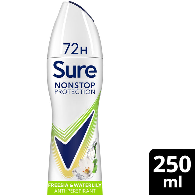 Sure Non-Stop Protection 72 Hour Freesia & Water Lily Anti-Perspirant Deodorant 250 ml