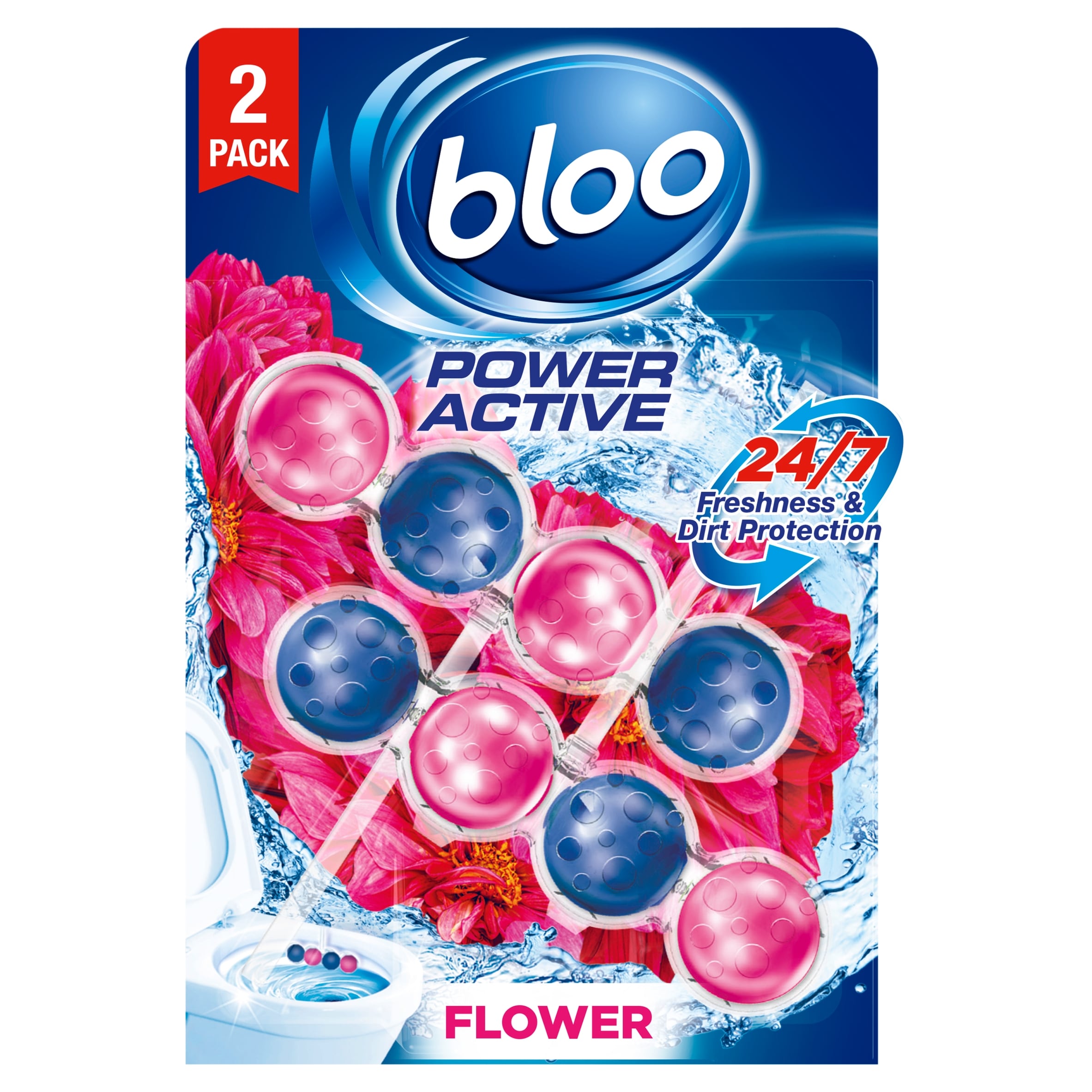 Buy Bloo Power Active Flower Rim Blocks 2 x 50 g in Nigeria | Bathroom ...