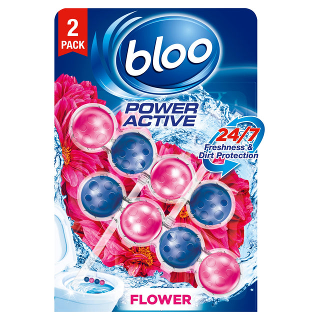 Bloo Power Active Flower Rim Blocks 2 x 50 g