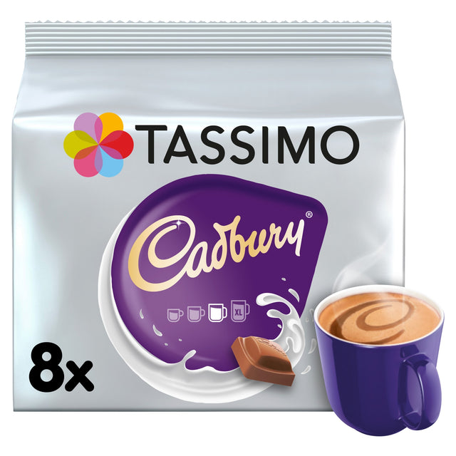 Tassimo Cadbury Hot Chocolate Pods 8 Pack 240 g