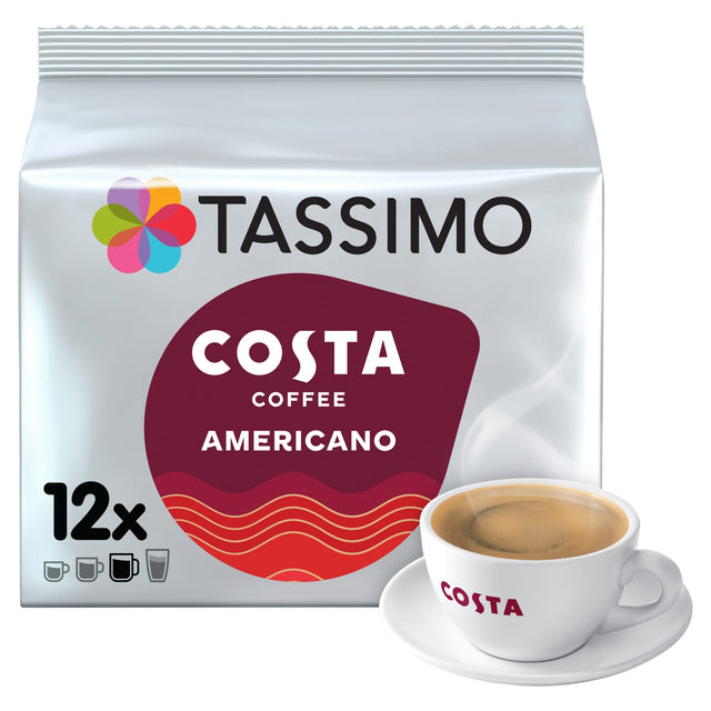 Tassimo Costa Americano Coffee Pods x 12 108 g