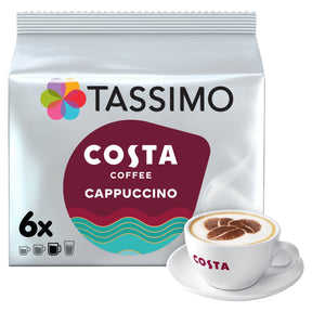 Tassimo Costa Cappuccino Pods 6 Pack 210 g