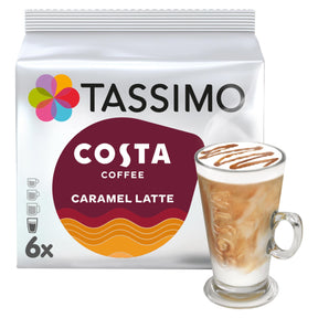 Tassimo Costa Caramel Latte Coffee Pods x 6 173.4 g