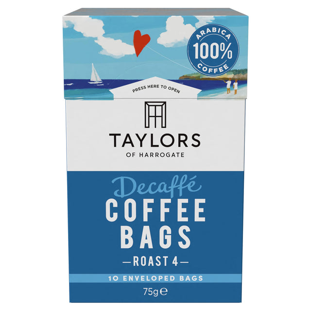 Taylors Of Harrogate Decaffe Coffee Bags 10 Pack 75 g