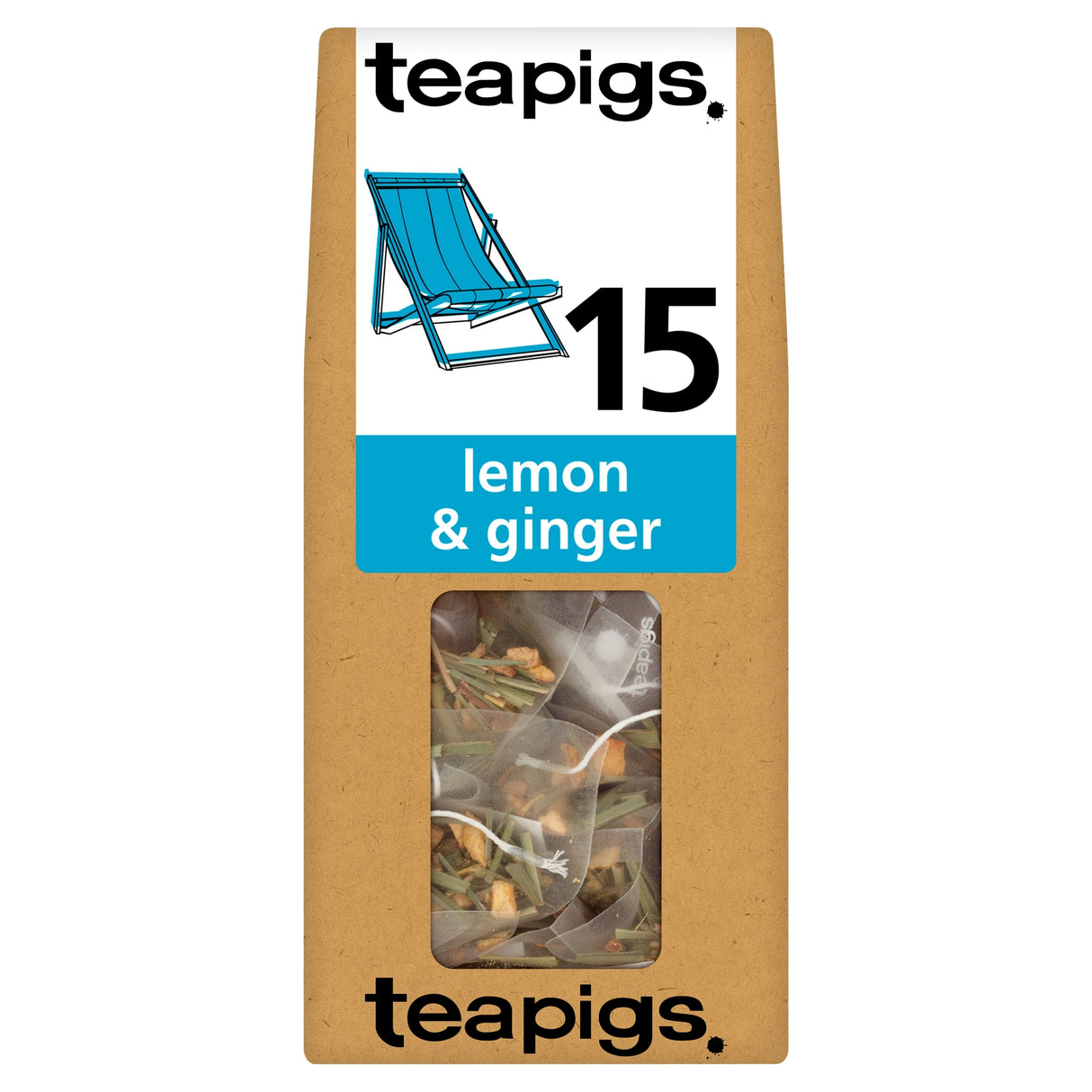 Teapigs Lemon & Ginger Tea Bags 15 Pack 37.5 g