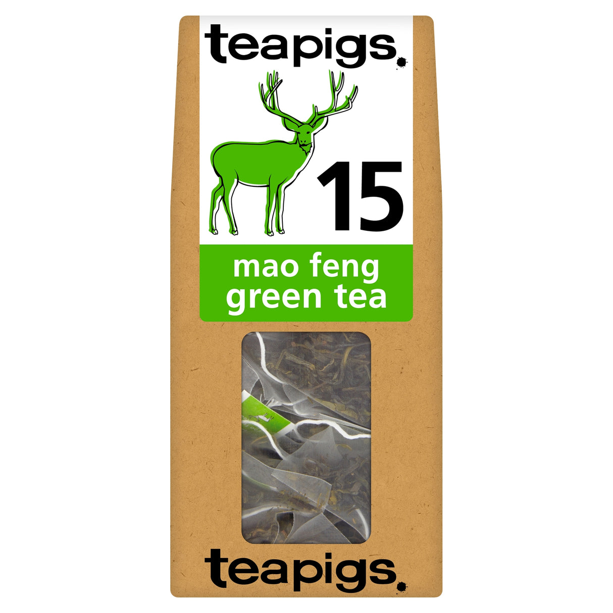 Teapigs Mao Feng Green Tea 15 Tea Bags 37.5 g