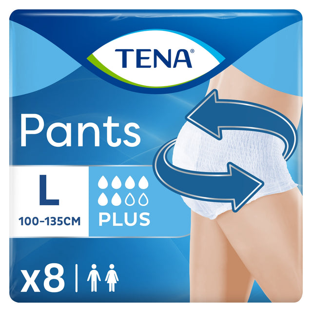 Tena Incontinence Pants Plus Large 8 Pack