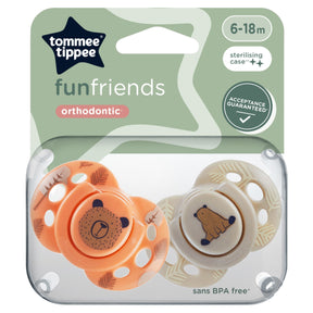 Tommee Tippee Fun Soother 6-18 Months Pack of 2