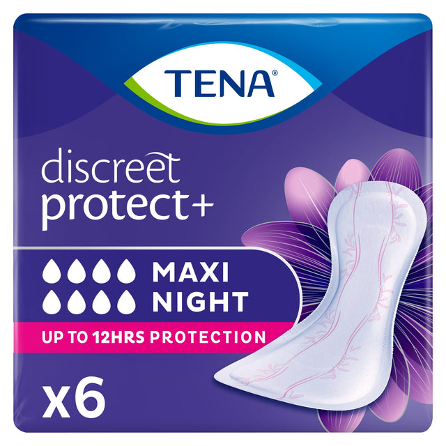 Tena Maxi Night Incontinence Pads 6 Pack