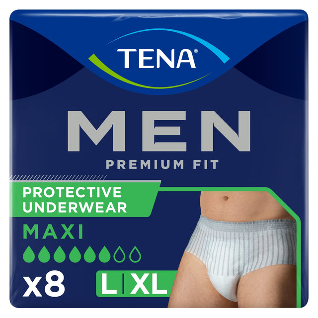 Tena Men Premium Fit Incontinence Pants Level 4 Large 8 Pack