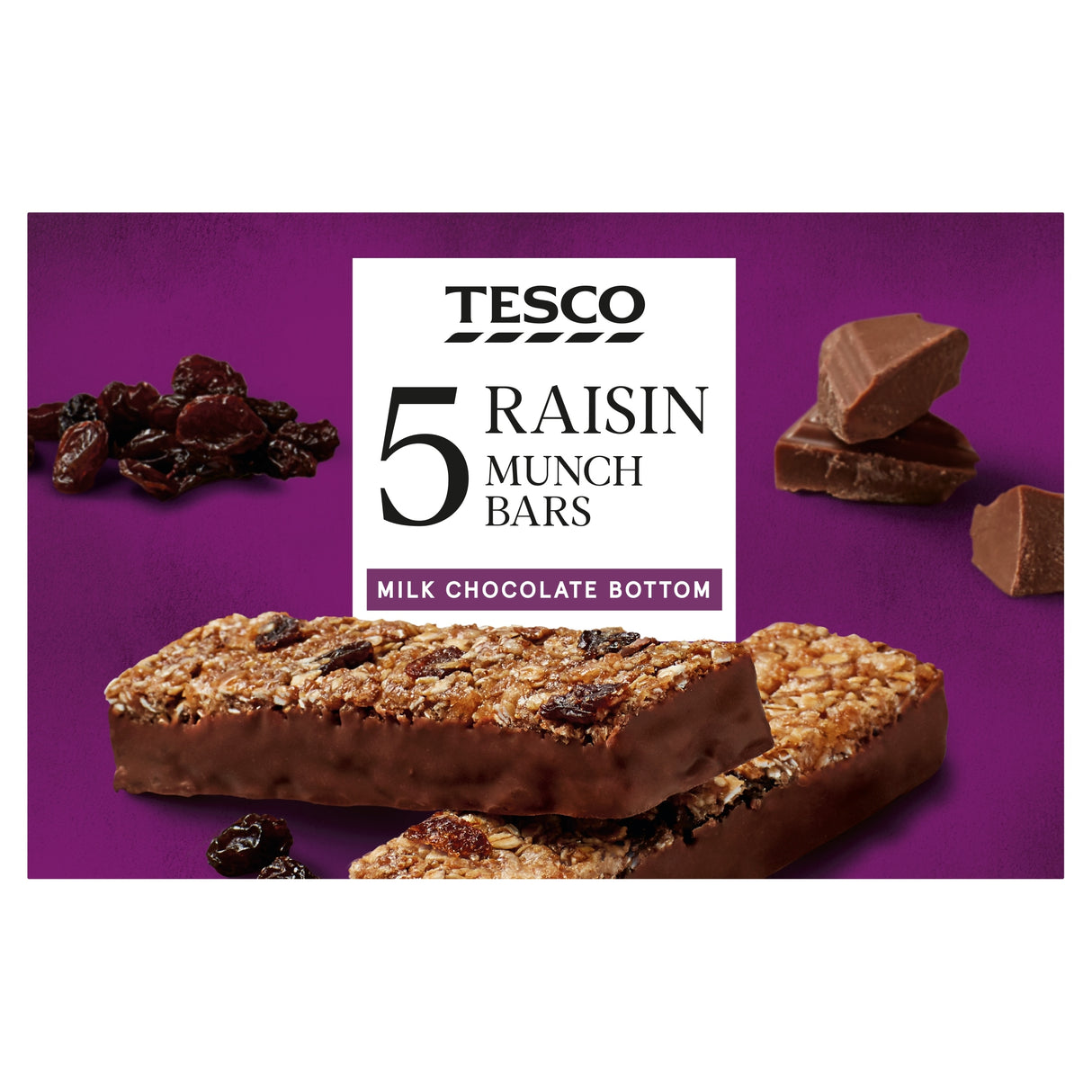 Tesco 5 Raisin Munch Bars 160 g 160 g