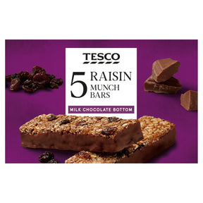 Tesco 5 Raisin Munch Bars 160 g 160 g