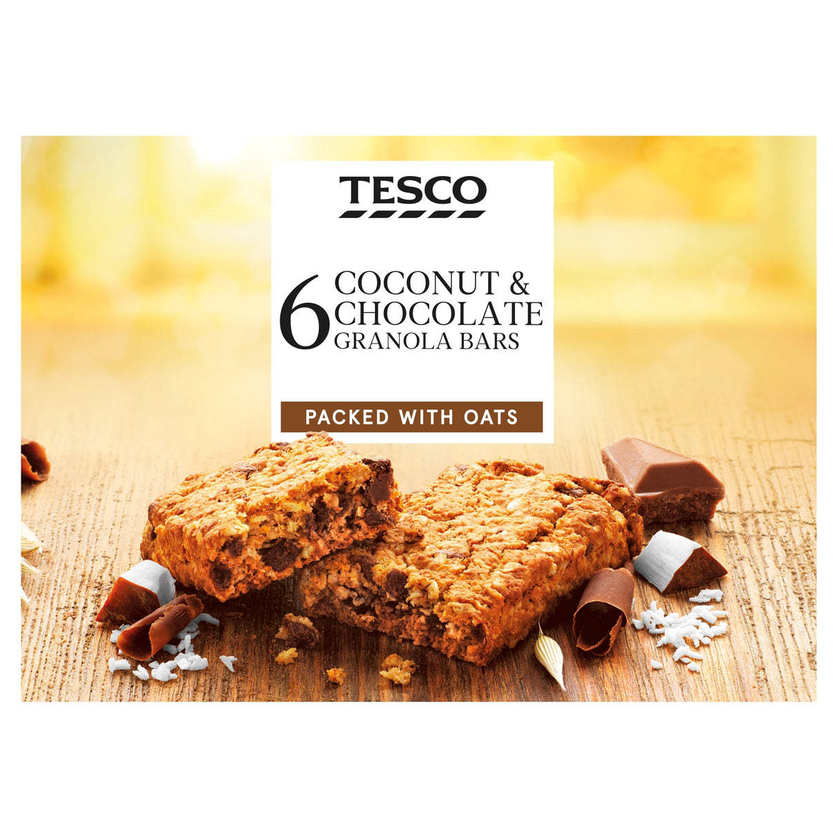 Tesco 6 Coconut & Chocolate Bars 180 g