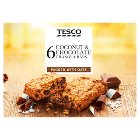 Tesco 6 Coconut & Chocolate Bars 180 g