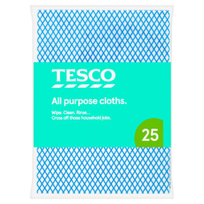 Tesco All Purpose Cloths 25 Pack