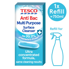 Tesco Anti-Bacterial Multi Purpose Cleaner Refill 9 ml