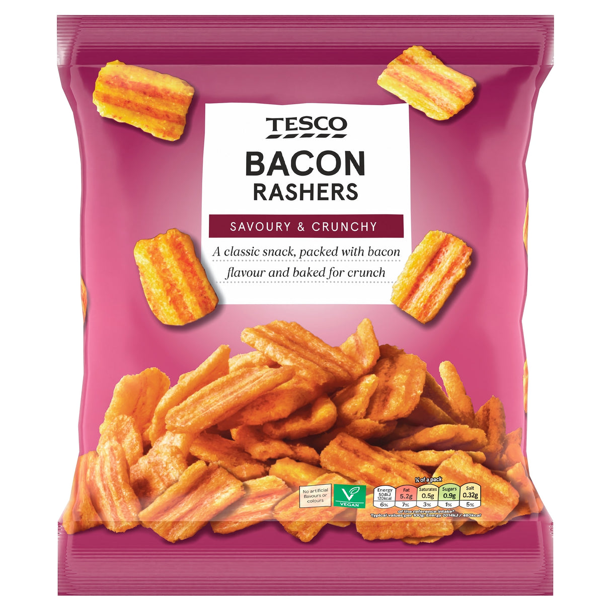 Tesco Bacon Rashers Snacks 150 g
