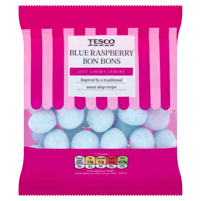 Tesco Blue Raspberry Bon Bons 175 g