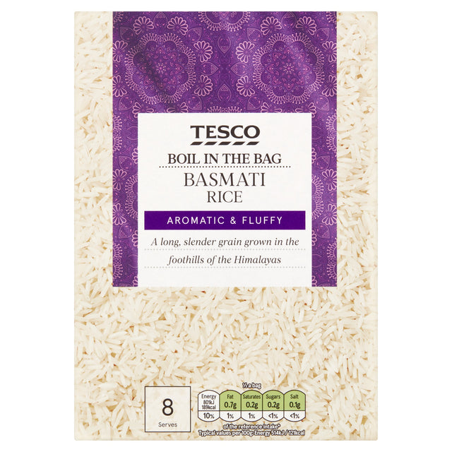 Tesco Boil In The Bag Basmati Rice 4 x 125 g