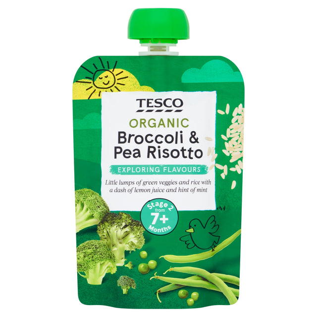 Tesco Broccoli & Pea Risotto Pouch 130 g