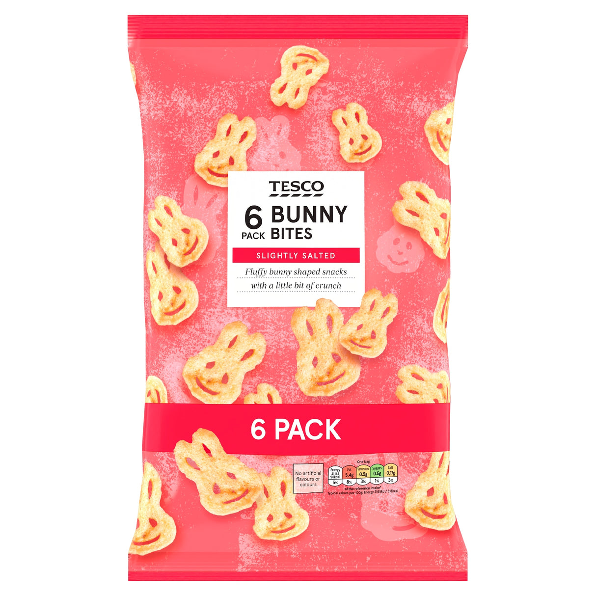Tesco Bunny Bites Snacks 6 x 19 g