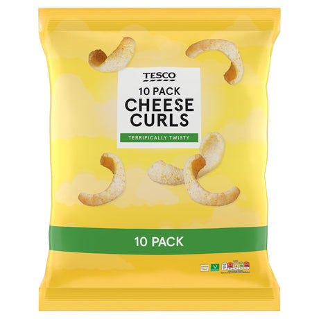 Tesco Cheese Curls 10 Pack 150 g