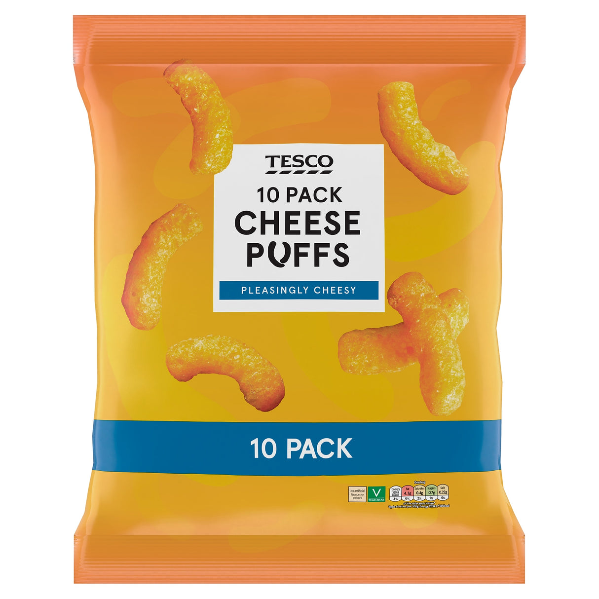 Tesco Cheese Puffs 10 Pack 170 g