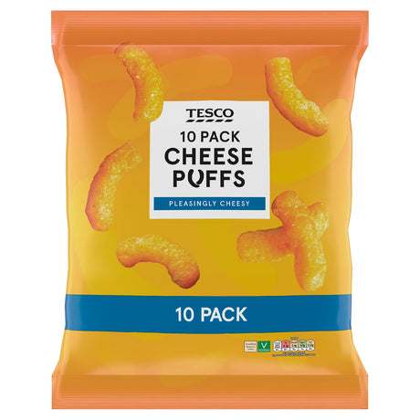 Tesco Cheese Puffs 10 Pack 170 g