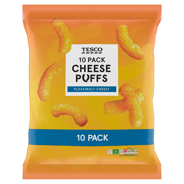 Tesco Cheese Puffs 10 Pack 170 g