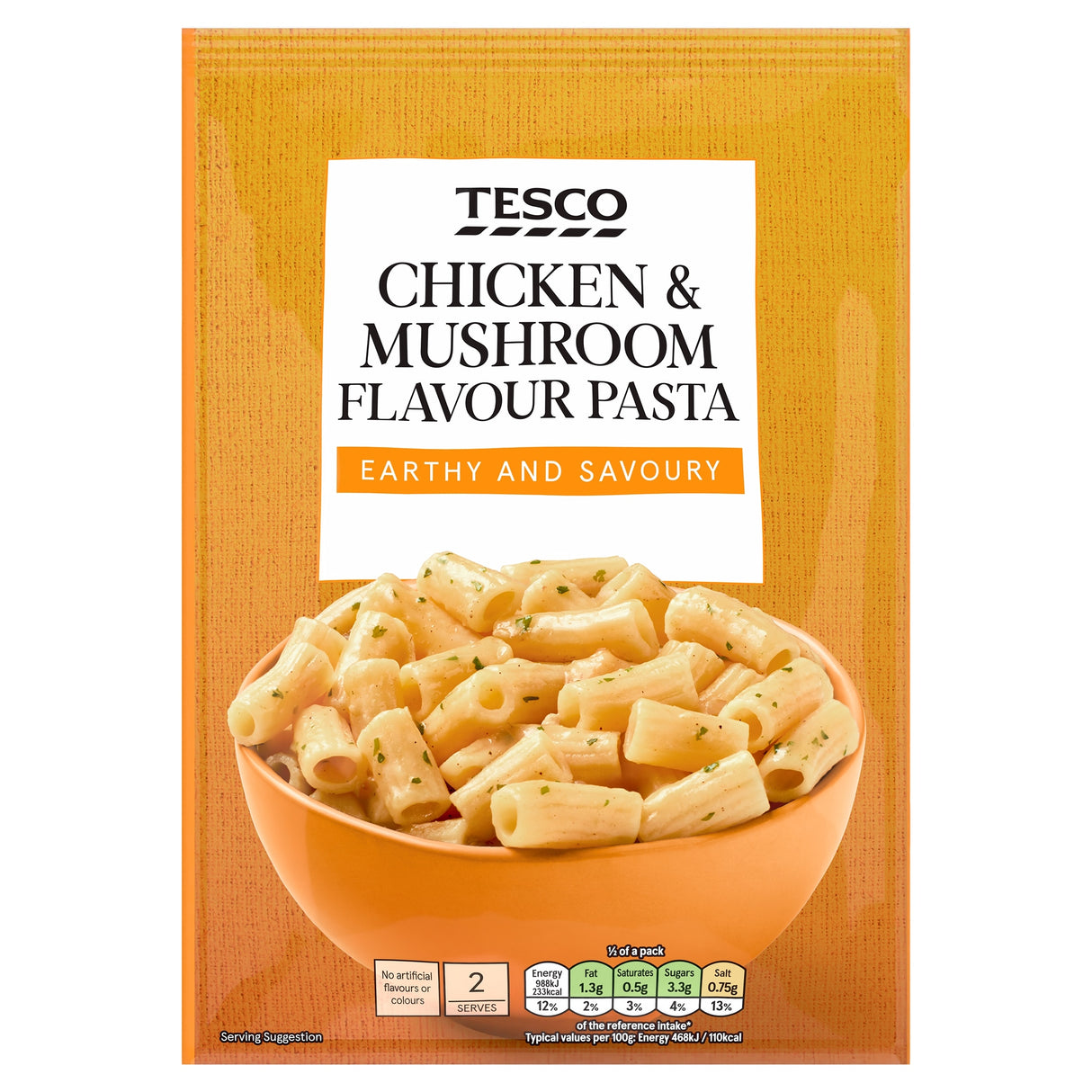 Tesco Chicken & Mushroom Flavour Pasta 120 g