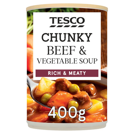 Tesco Chunky Beef & Vegetable Soup 400 g