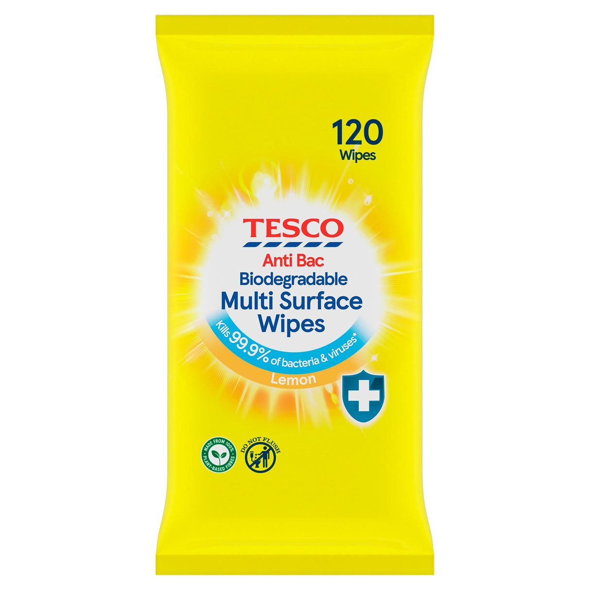 Tesco Citrus Anti-Bacterial Wipes x120