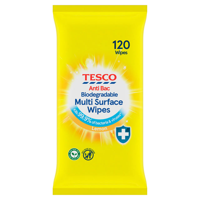 Tesco Citrus Anti-Bacterial Wipes x120