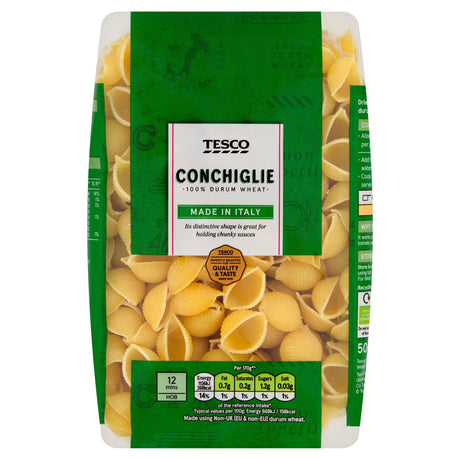 Tesco Conchiglie Pasta Shells 500 g