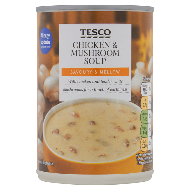 Tesco Cream Of Chicken & Mushroom Soup 400 g