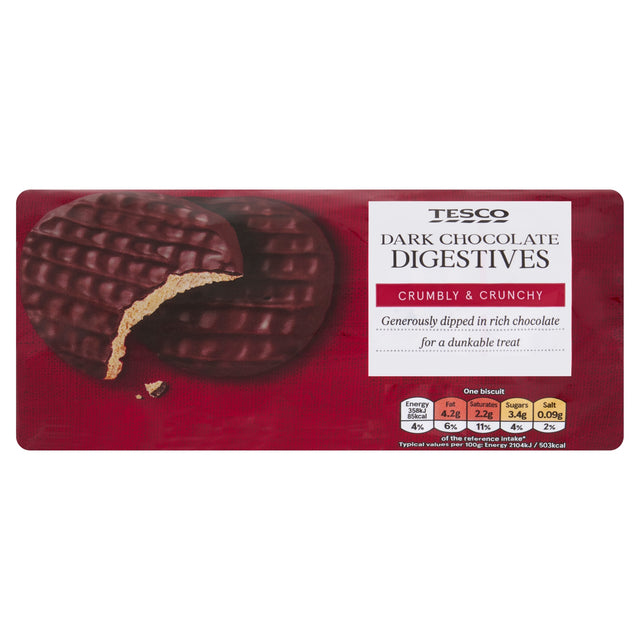 Tesco Dark Chocolate Digestives 300 g