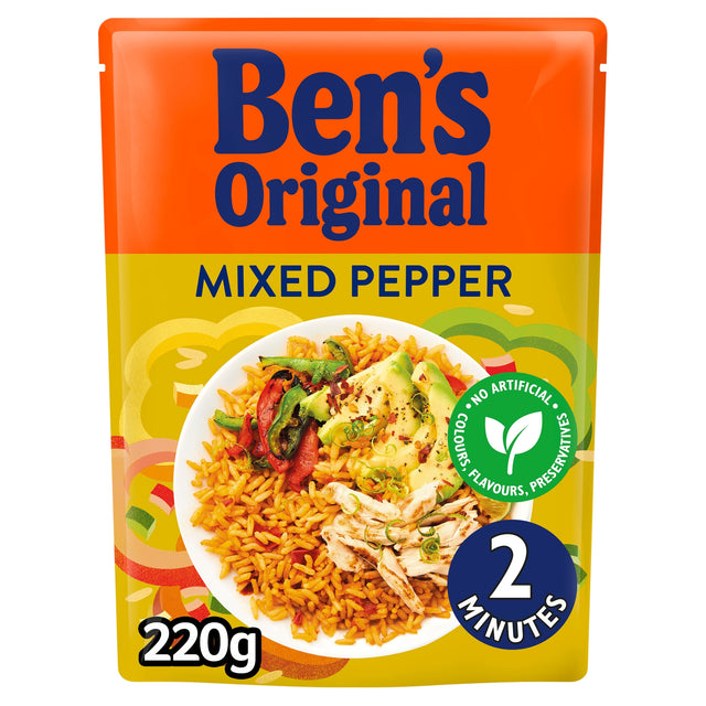 Ben's Original Mixed Pepper Microwave Rice 220 g