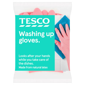 Tesco Dishwashing Rubber Gloves Small 1 Pair