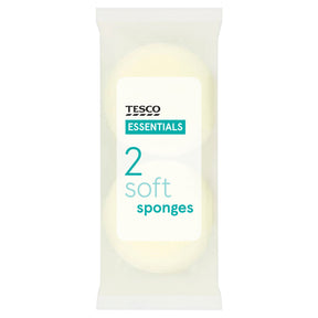 Tesco Essentials Soft Sponges x2