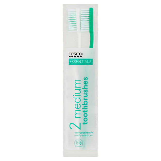 Tesco Essentials Toothbrushes x2