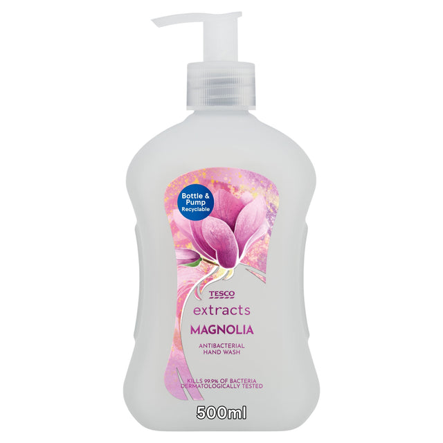 Tesco Extracts Magnolia Anti-Bacterial Hand Wash 500 ml