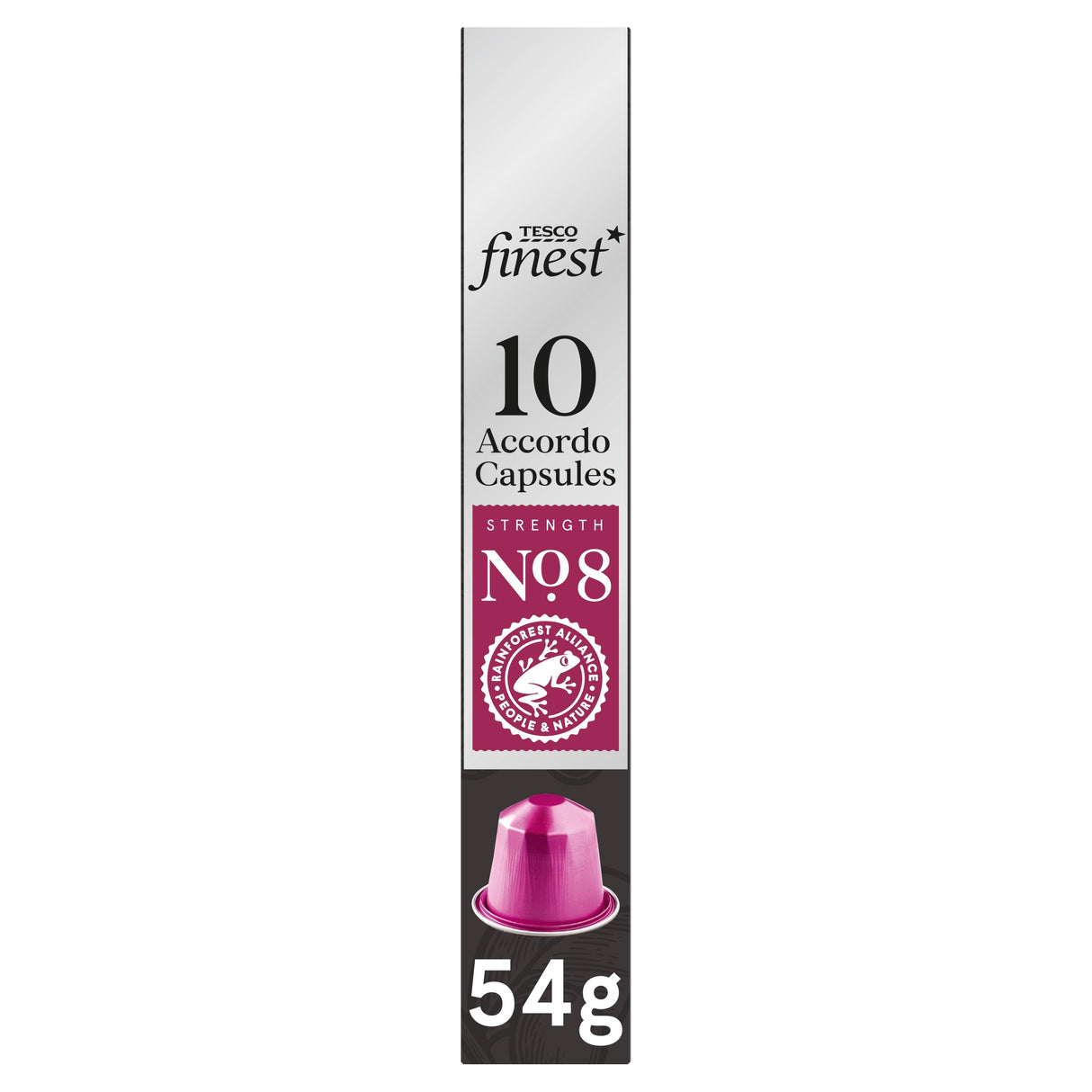 Tesco Finest 10 Accordo Capsules No. 8 Strength 54 g