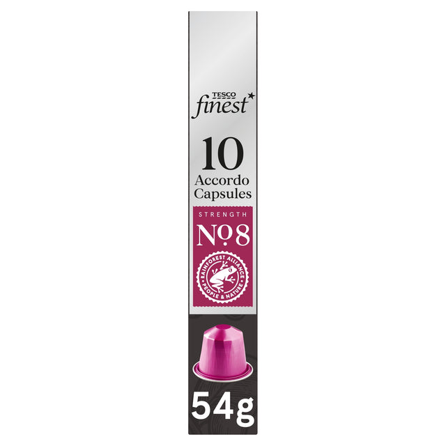Tesco Finest 10 Accordo Capsules No. 8 Strength 54 g
